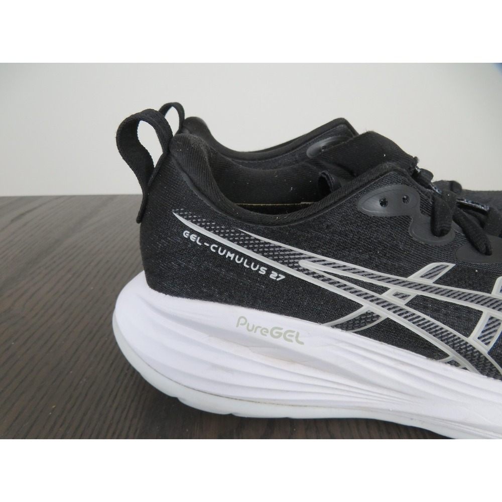 Asics Gel-Cumulus 27 Shoes Womens 9 Black Running Sneakers 1012B772 Road Gym - Picture 2 of 10